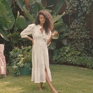 NWT Doen Darby Dress in Powder, size small S